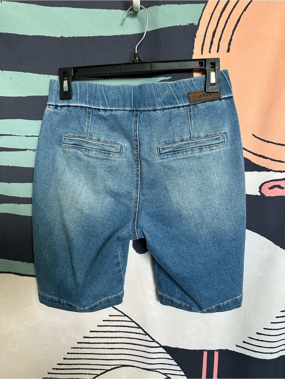JAG jeans Stretch Denim Knee Length Shorts size 4P - Picture 2 of 4